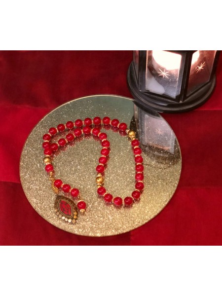 Red Agate 33 Beads Islamic Prayer Tasbih